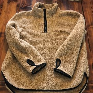 Tommy Hilfiger 1/4 Zip Sherpa Sweater size L